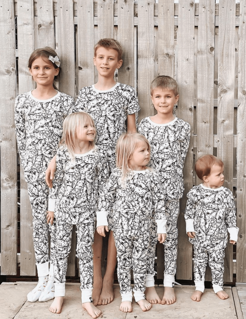 Organic Cosy Rib Pyjama Set - Dalmatian Pups - The QT