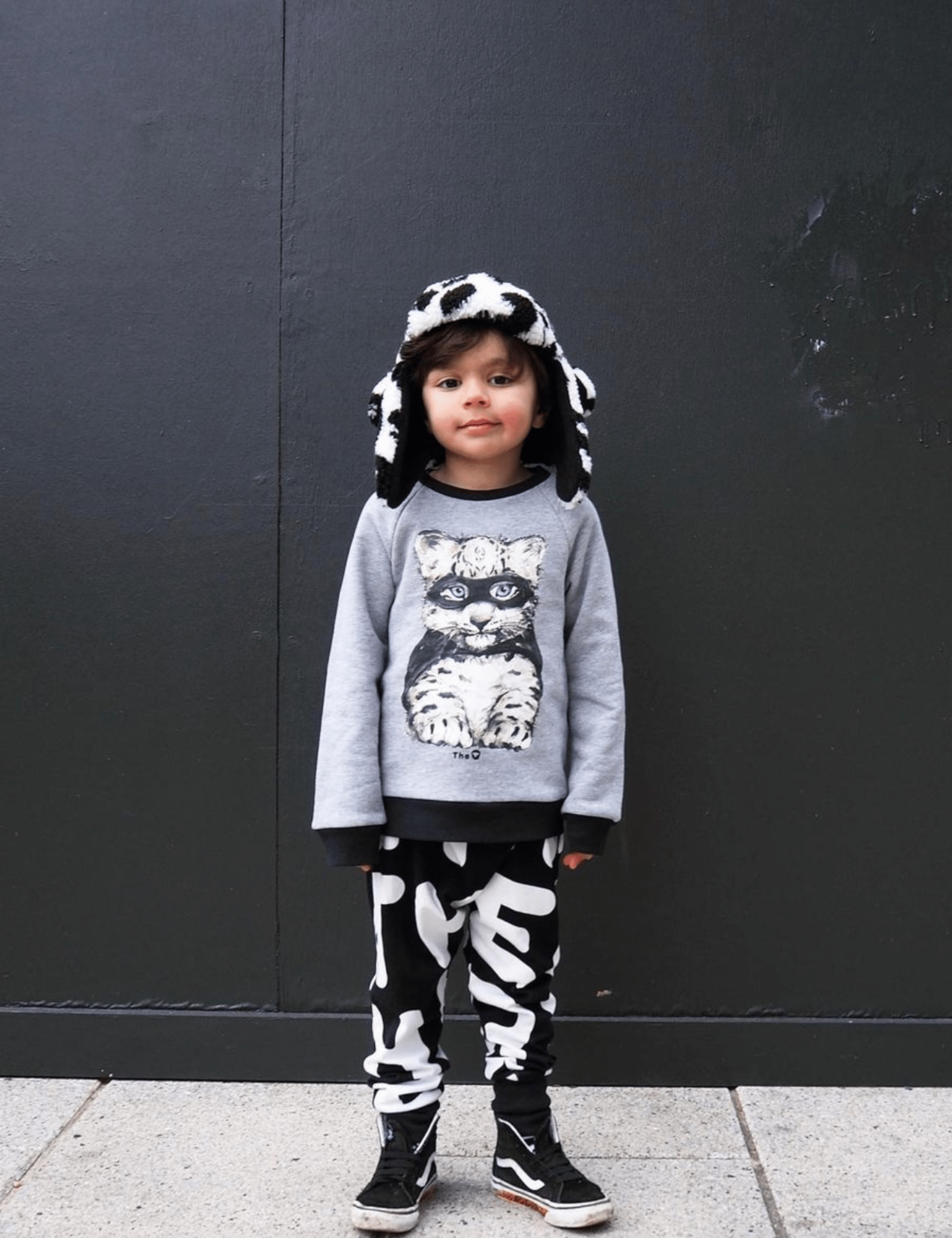 Organic Jersey Joggers - Black White THEQT - The QT