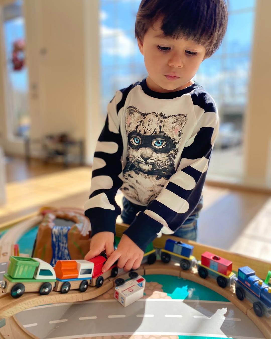 Organic LS Raglan Tee - Super Leopard