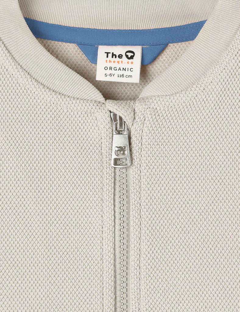 Organic Bomber Jacket - Nimbus Cloud - The QT