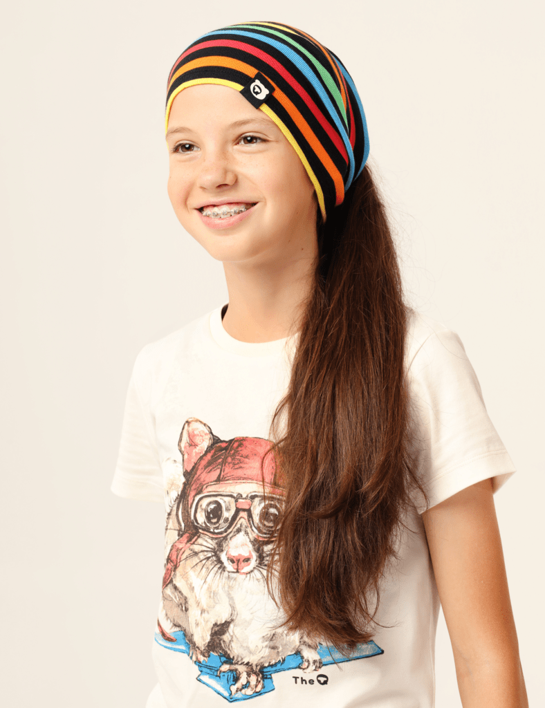 Organic Cosy Rib Snood - Black Multistripe - The QT