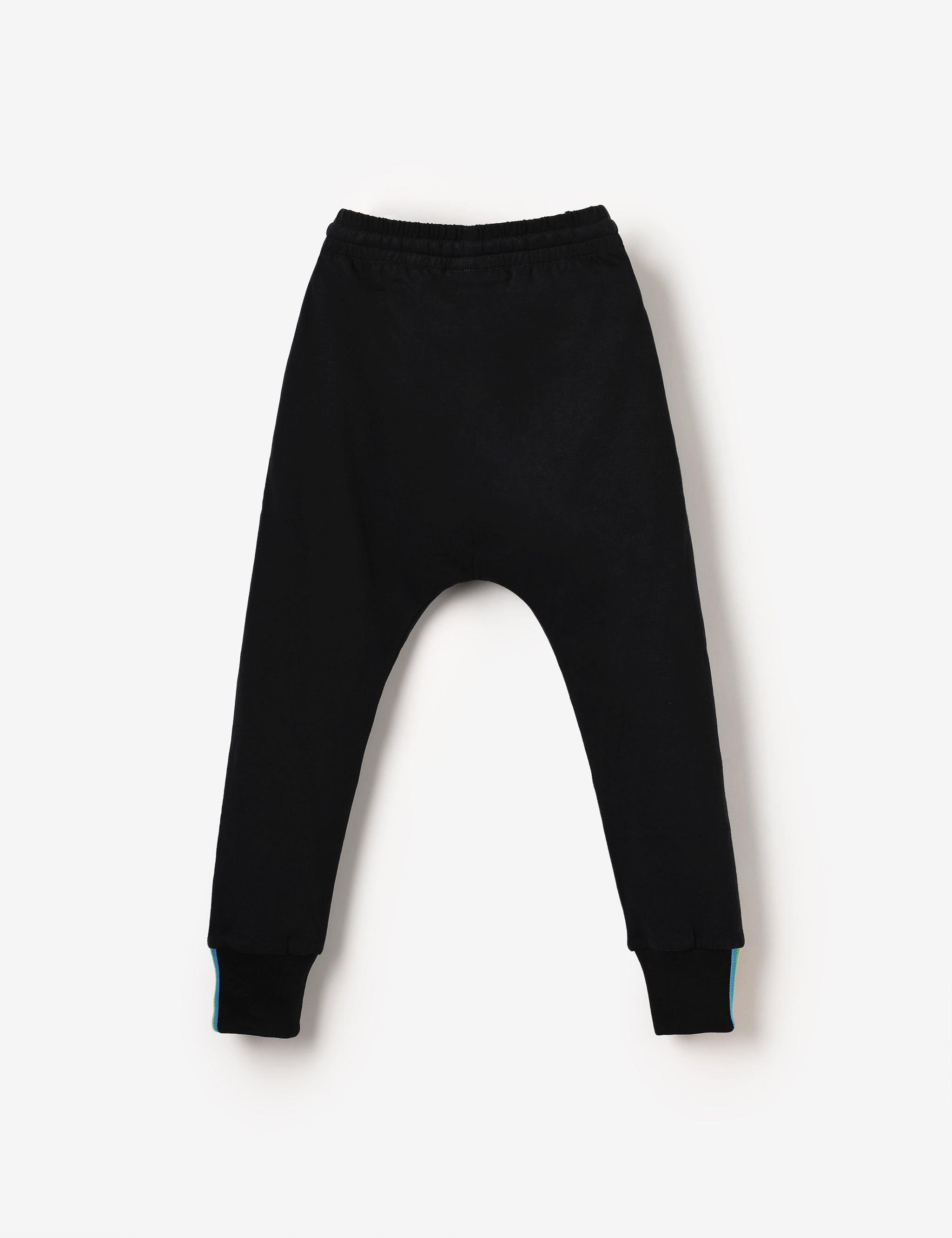Organic Knee Patch Jersey Joggers - Black Ink - The QT