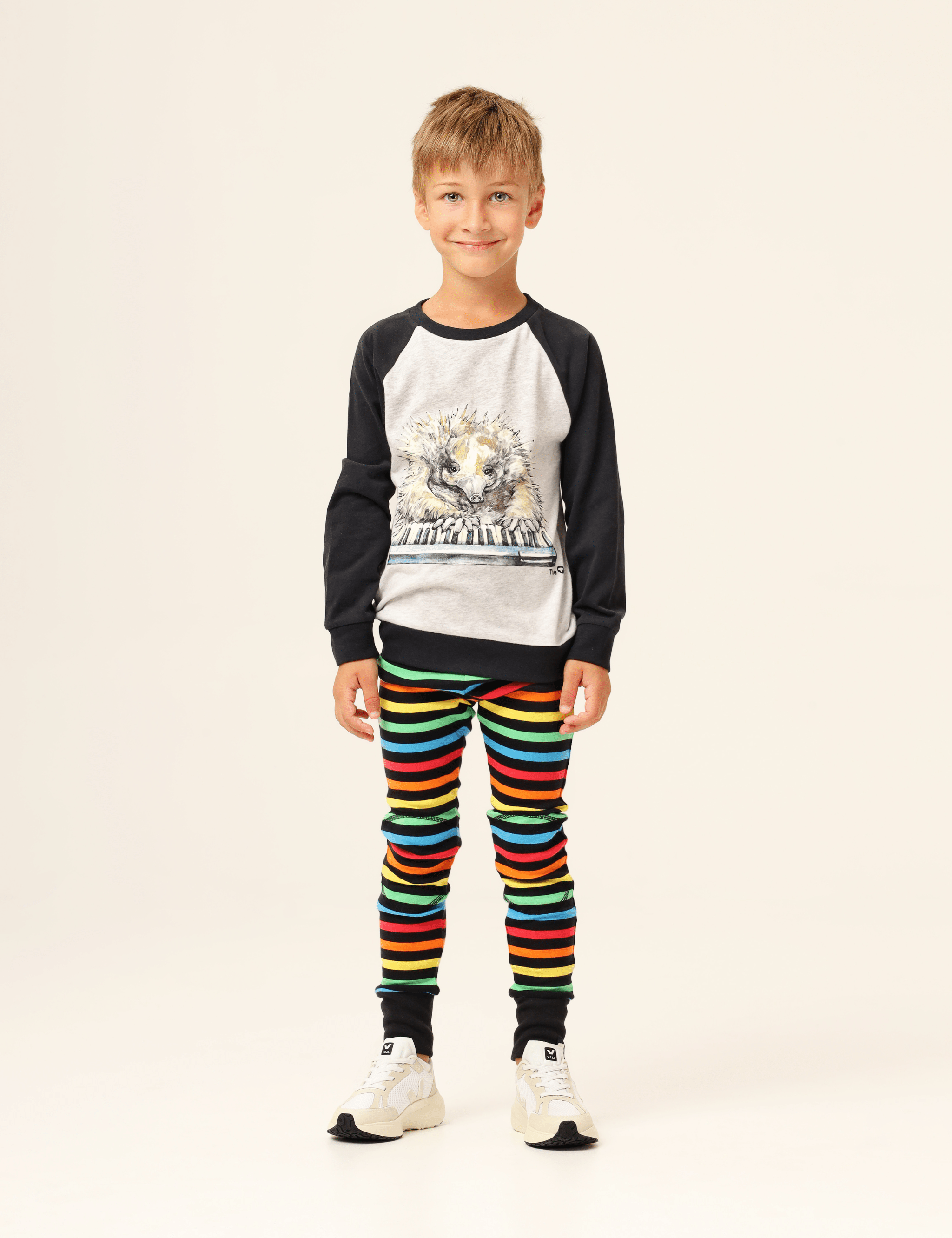 Organic LS Raglan Tee - Echidna Pianist - The QT