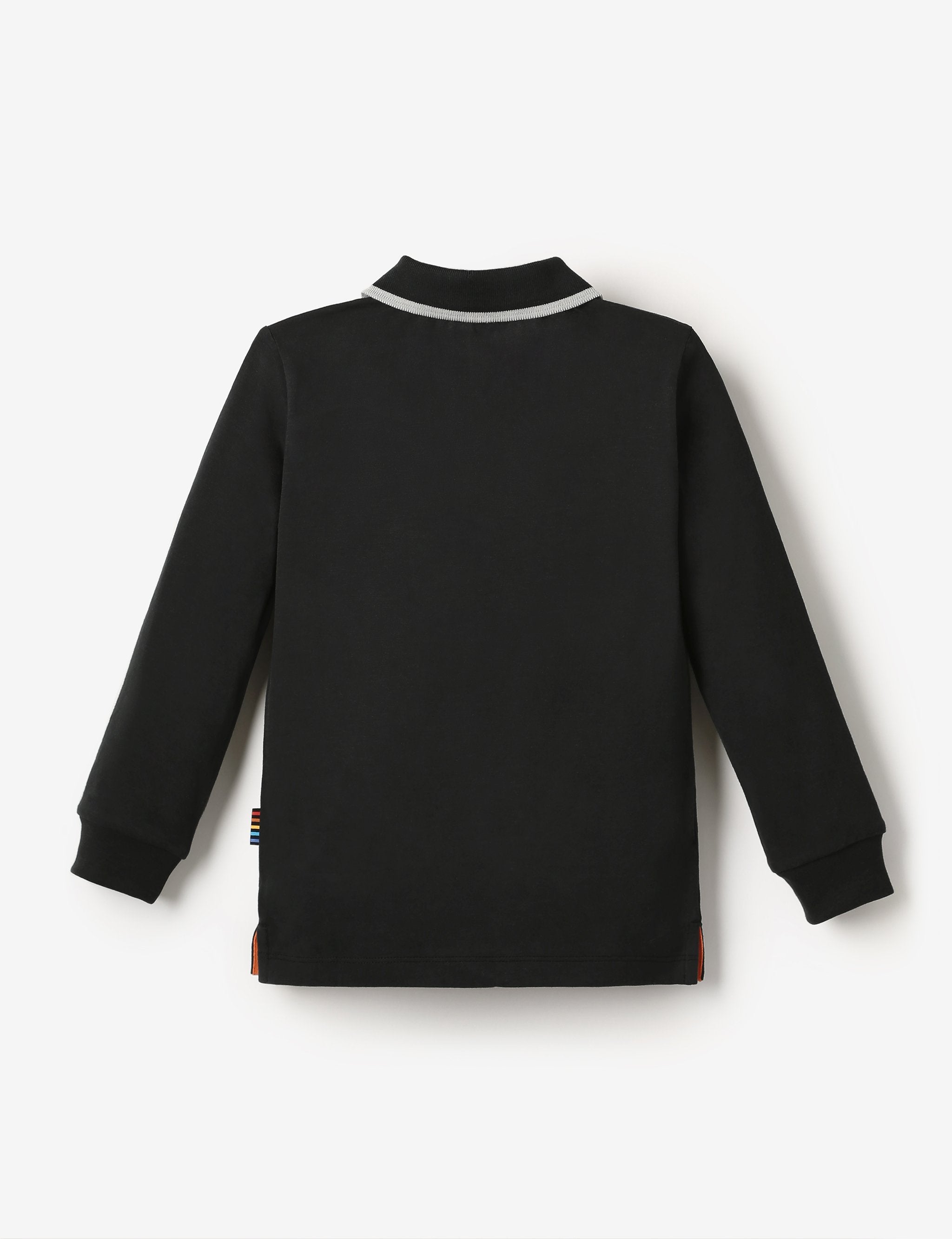 Organic LS Jersey Polo - Black Ink - The QT