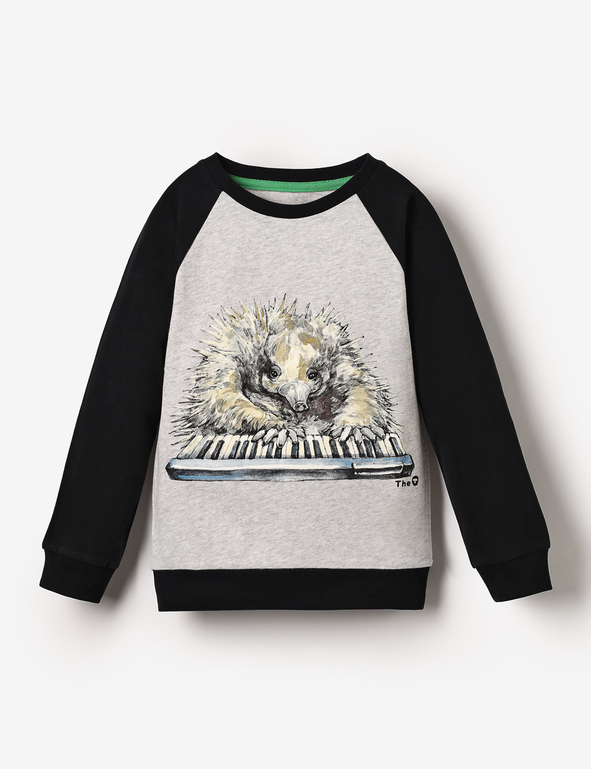 Organic LS Raglan Tee - Echidna Pianist - The QT