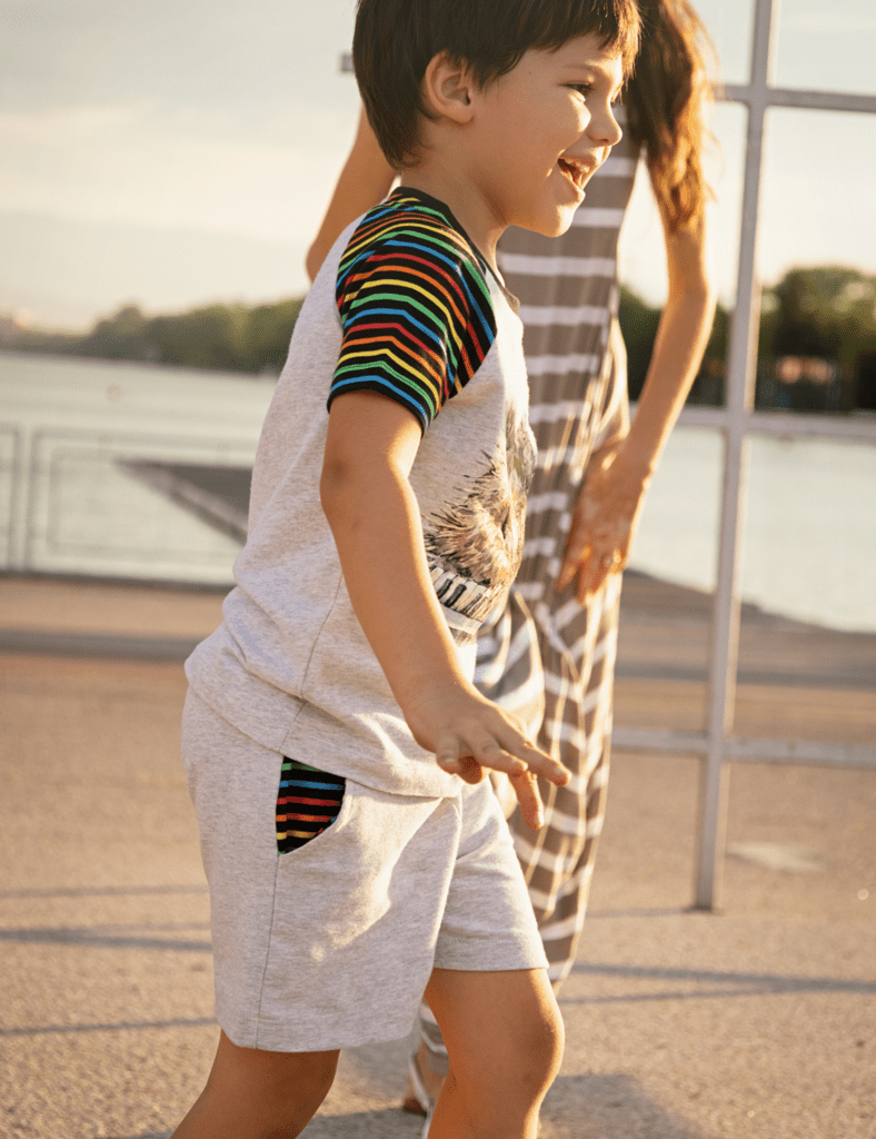 Organic Bermuda Shorts - Grey Marl - The QT