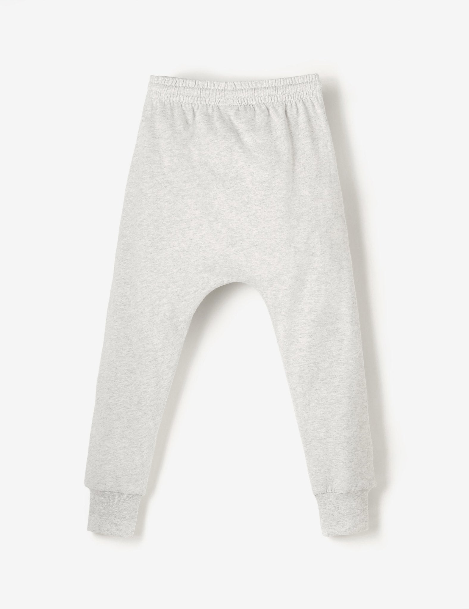 Organic Knee Patch Jersey Joggers - Grey Marl - The QT