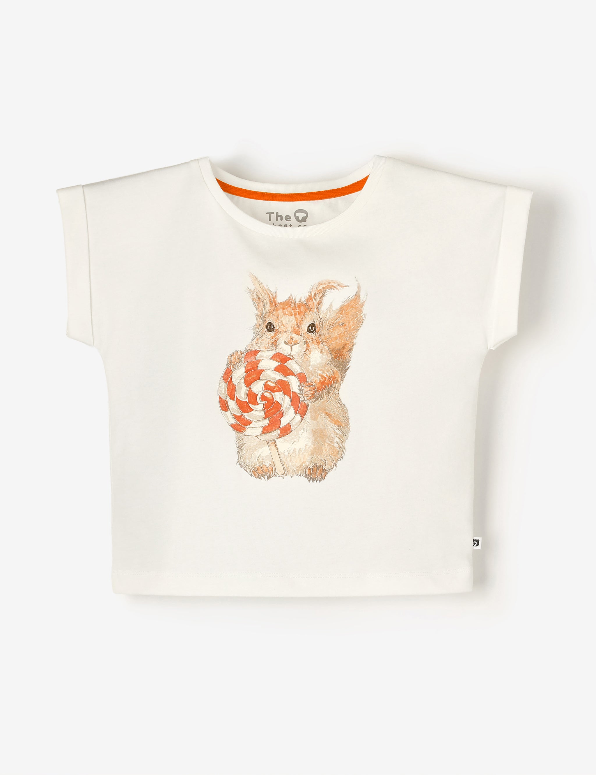 Organic Cap Sleeve Tee - Lolly Squirrel