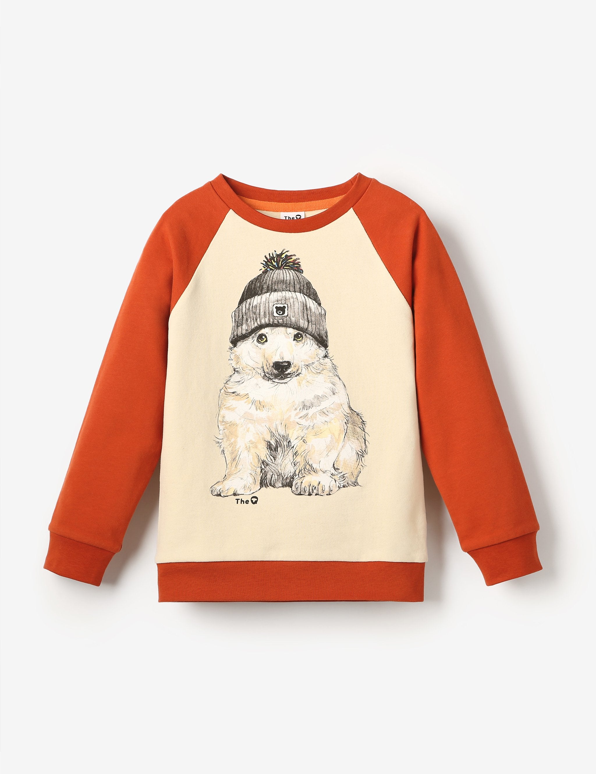 Organic Cosy Terry Jumper - Beanie Bear