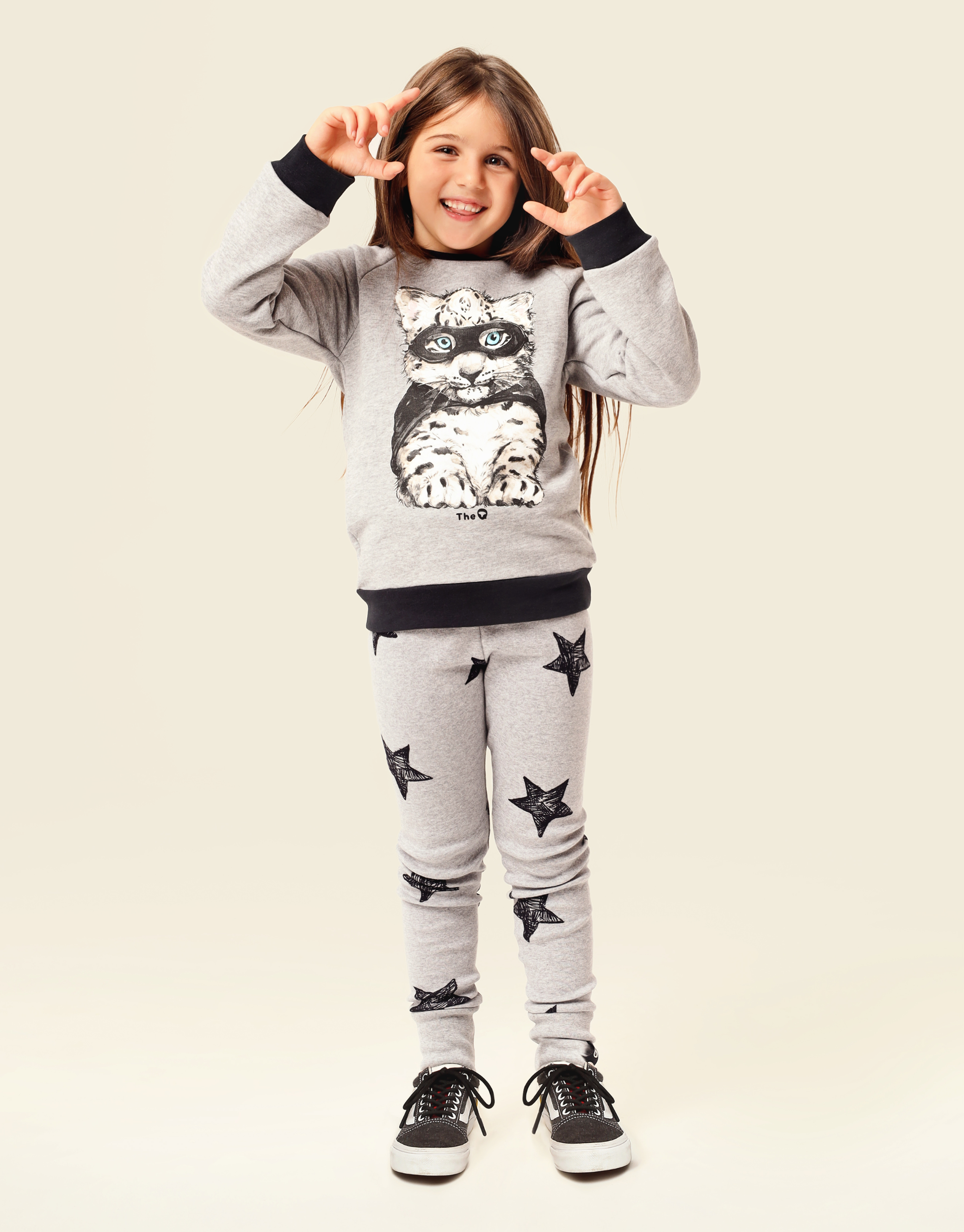 Organic Cosy Terry Jumper - Super Leopard