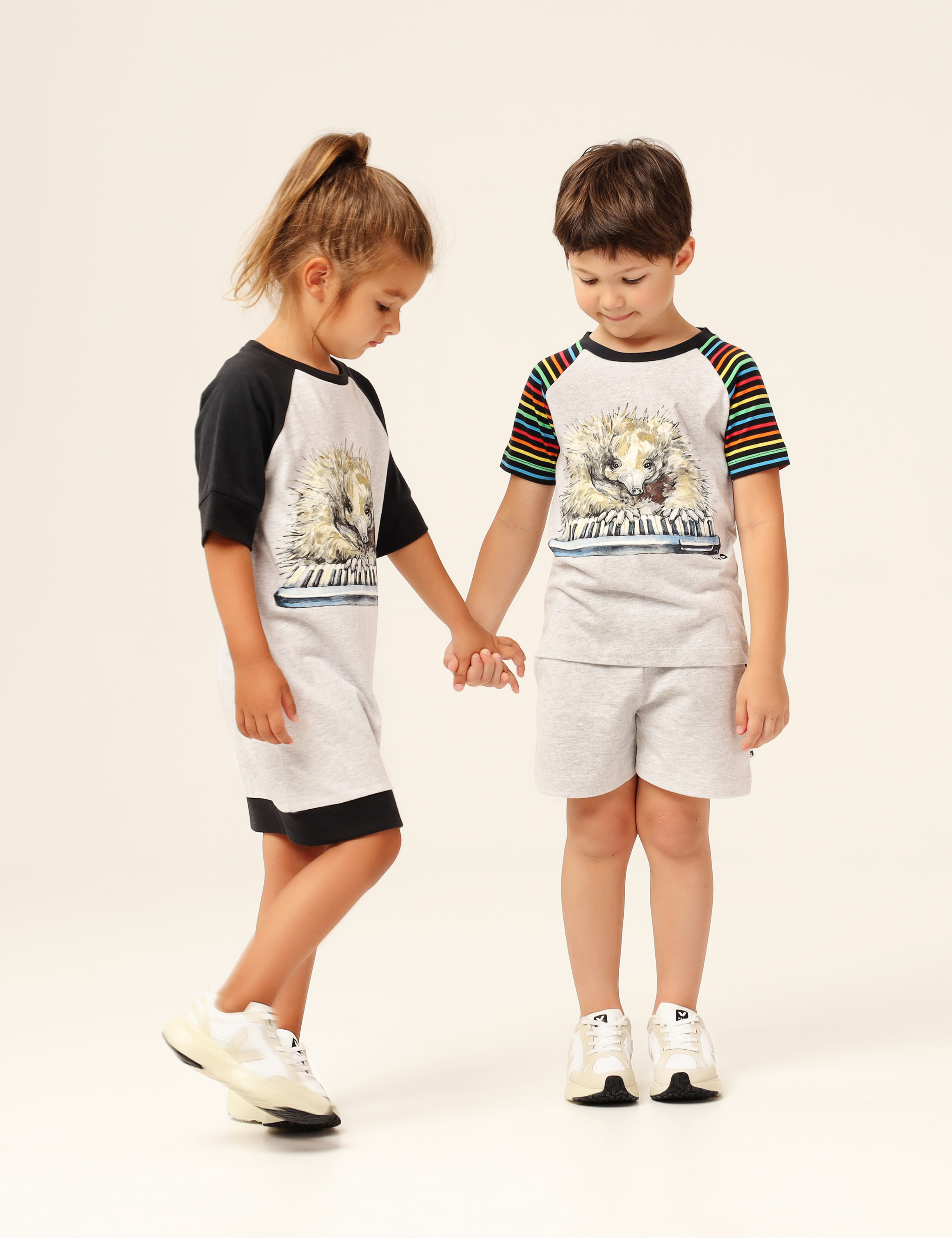 Organic T-shirt Tunic - Echidna Pianist