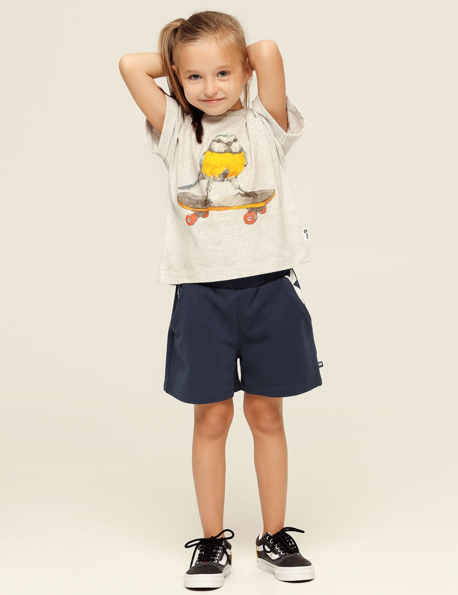 Cap Sleeve Tee - Skateboard Birdie - The QT