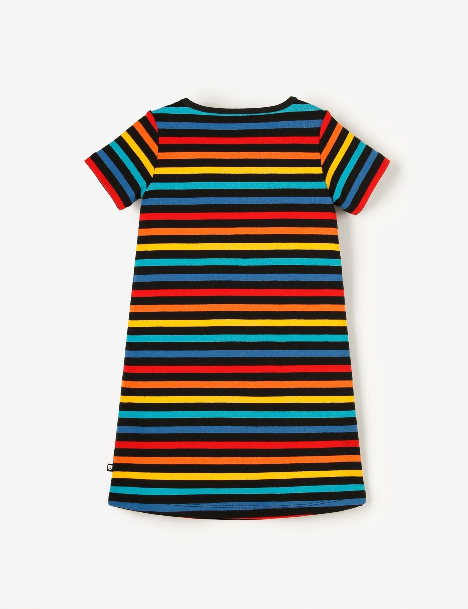 Cosy Rib Dress - Black Multistripe - The QT